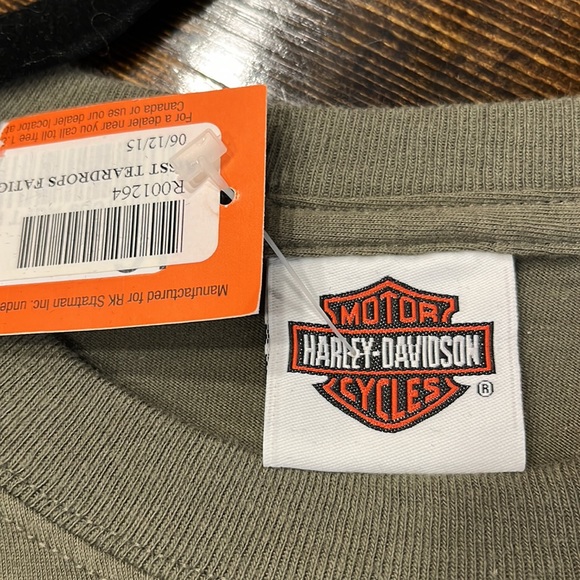 ❤️SOLD❤️Harley Davidson Green Short Sleeve Tee - Picture 5 of 7